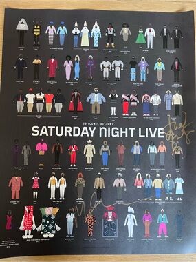 Saturday Night Live 50th signed poster